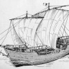 Рис. 6. Коч. Русское мореходное судно XVII века. Реконструкция.