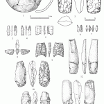 Рис. 3. Озеро Табор. 1 – керамика; 2-13 – камень.