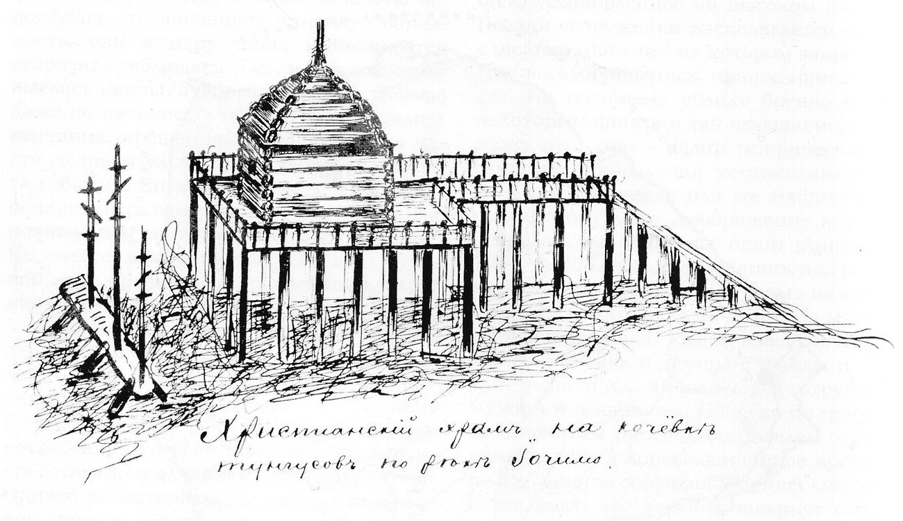 Христианский храм рисунок