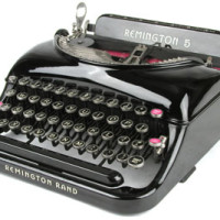 Организация писателей Сибири в 1936 году Remington No.5 Streamline Portable (c.1935)