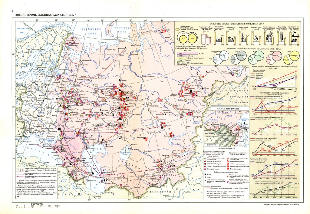 Промышленный потенциал СССР в 1942 г. Источник: История Второй мировой войны. URL:http://hamster02.narod.ru/index3.html (Дата обращения: 09.05.2020).